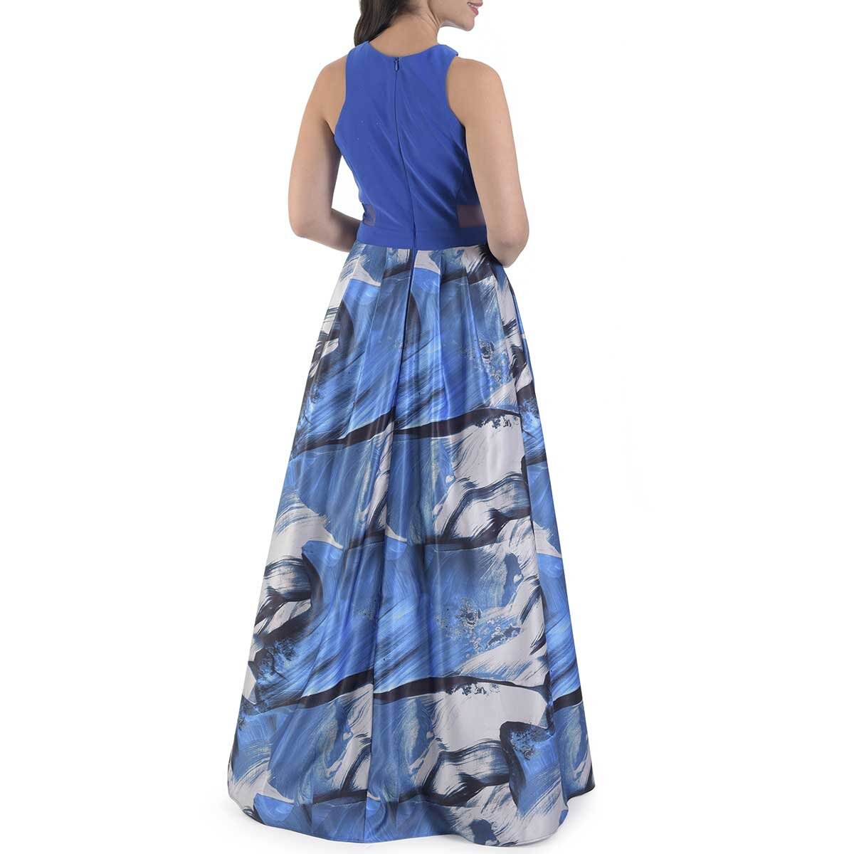 Vestido Largo Crop con Transparencia Nikki Italy