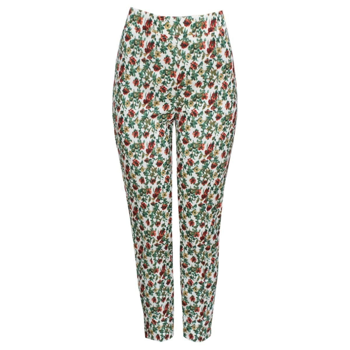 Legging Blanco con Flores Connie Klein para Dama