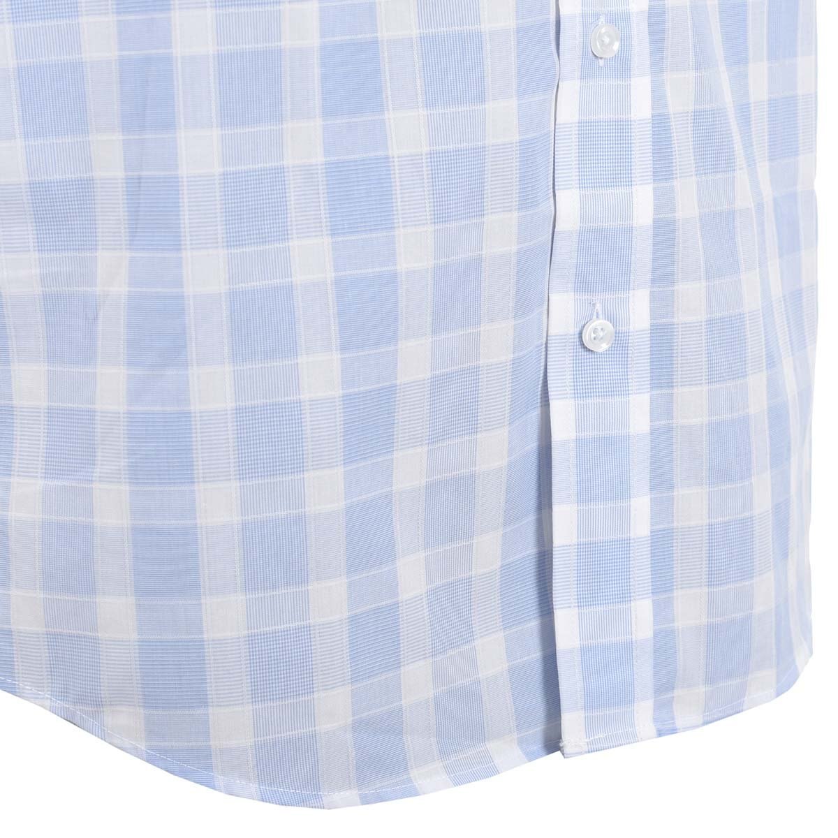 Camisa Manga Corta de Cuadros Azul Haggar para Caballero