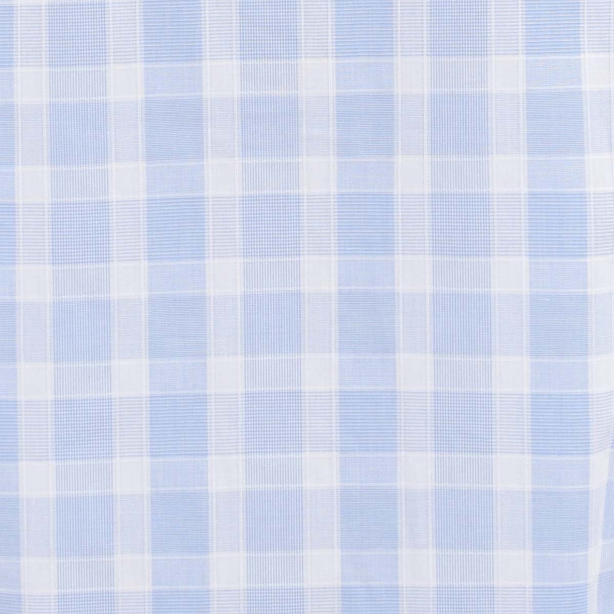 Camisa Manga Corta de Cuadros Azul Haggar para Caballero