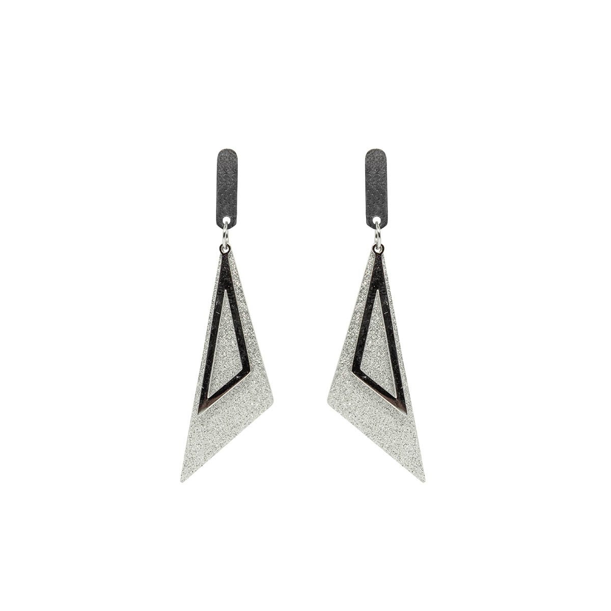 Aretes Plata Forma Rectangular Acero Inoxidable Enso