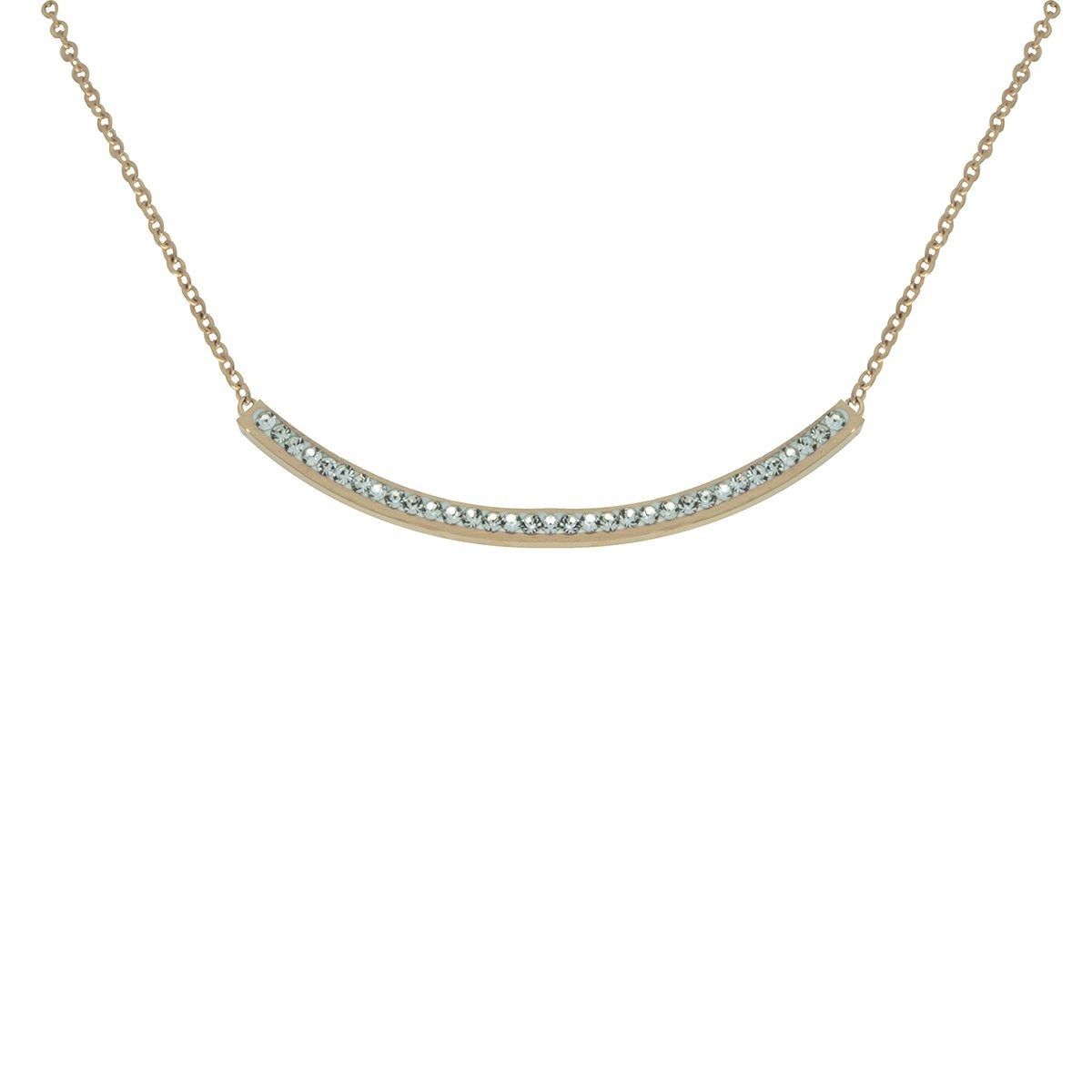 Collar Rosado Línea al Centro Acero Inoxidable Enso