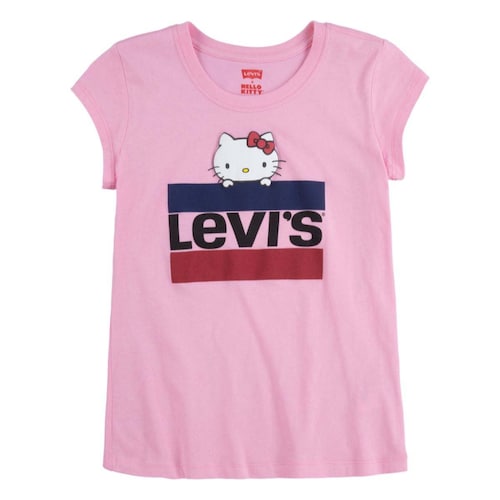 Playera Rosa Levi's Hello Kitty para Niña