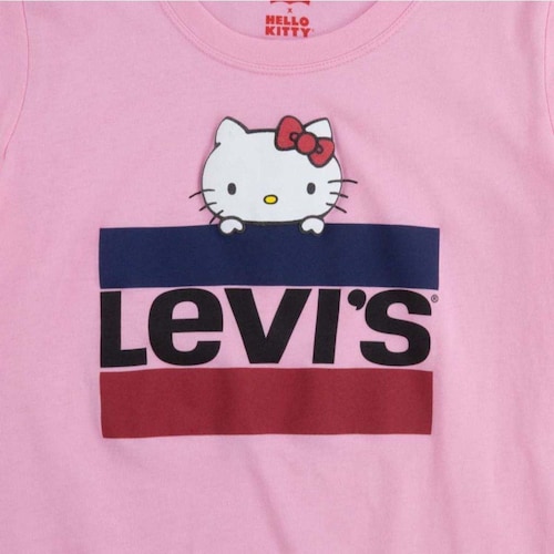 Playera Rosa Levi's de Hello Kitty para Niña