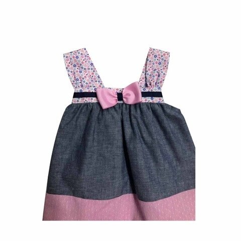 Vestido con Bloques de Colores Coccolato para Bebé