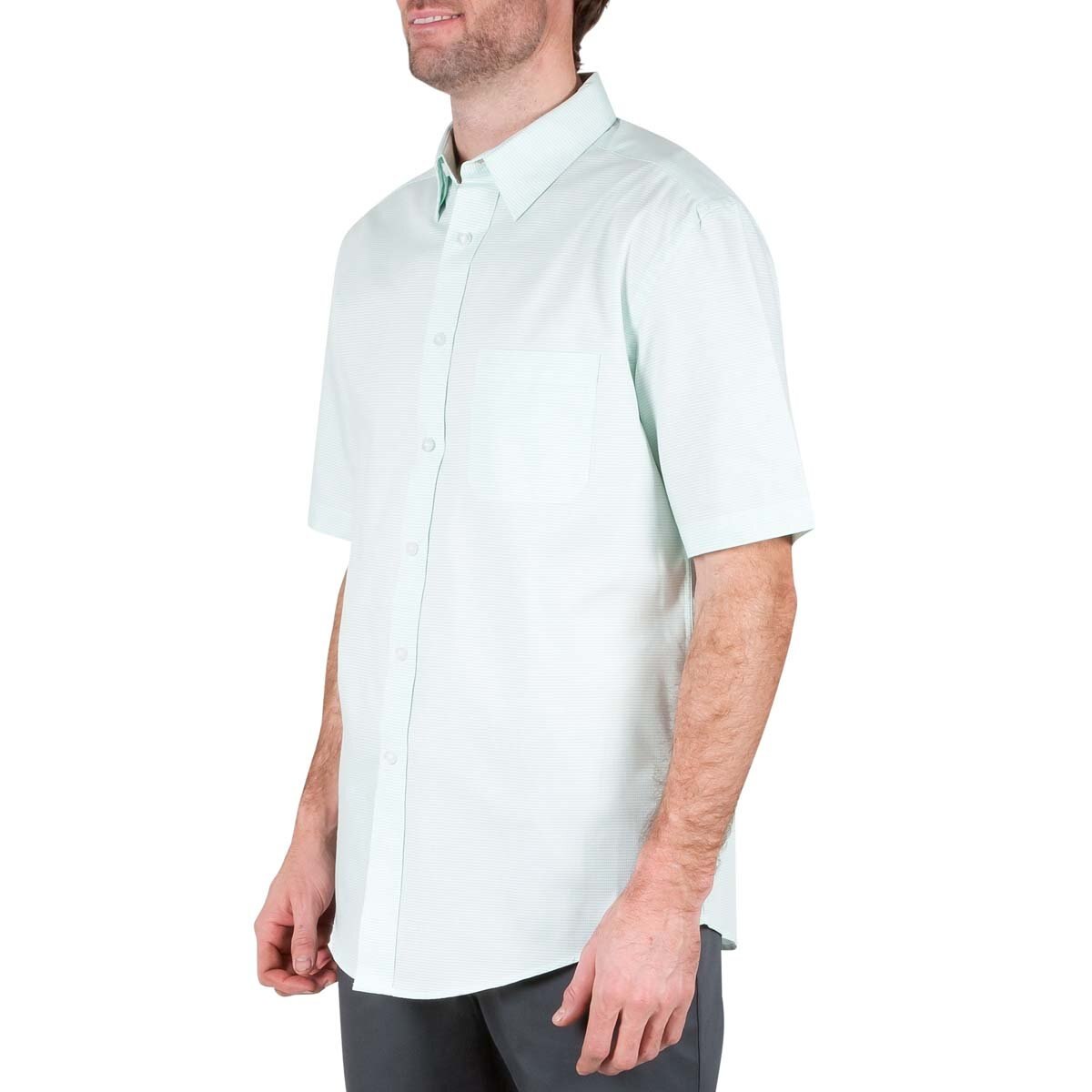 Camisa Manga Corta de Mini Cuadros Haggar para Caballero