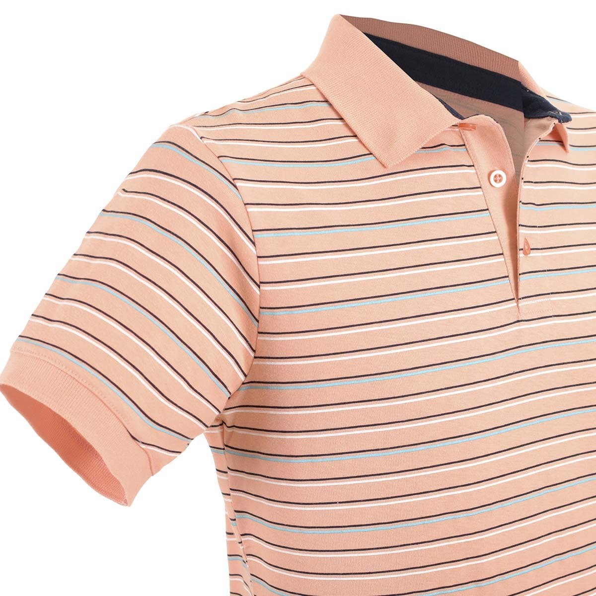 Polo Rosa de Rayas Manga Corta Yöngster para Caballero