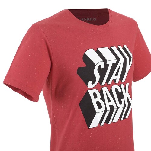 Playera Roja de Manga Corta Jeanious para Caballero