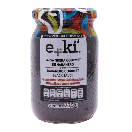  Salsa Negra Eki de Habanero Gourmet 235 Grs Habanero Eki