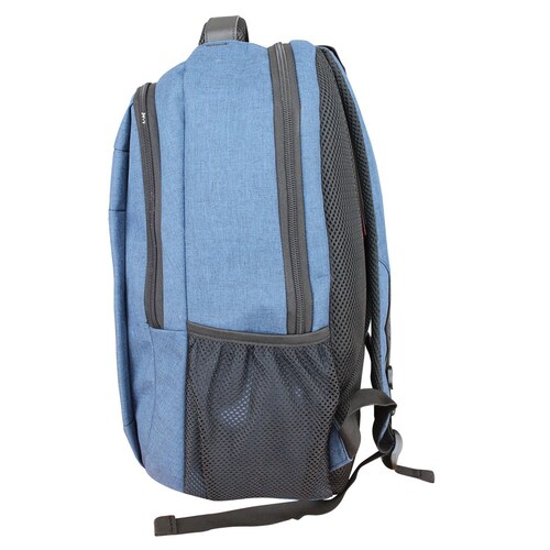 Mochila Tipo Back Pack Porta Laptop Azul Swissbrand