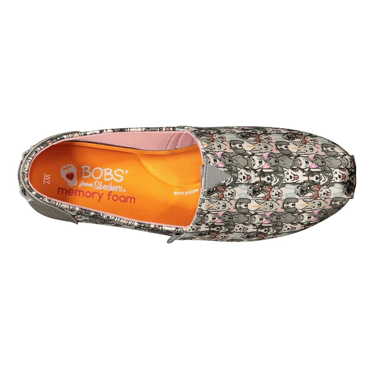 skechers memory foam naranja