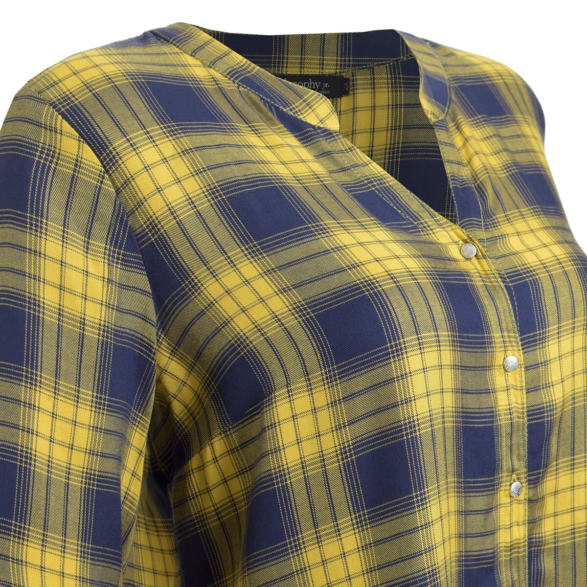 Blusa para Dama Manga 3/4 Cuello Mao Philosophy Jr Plus