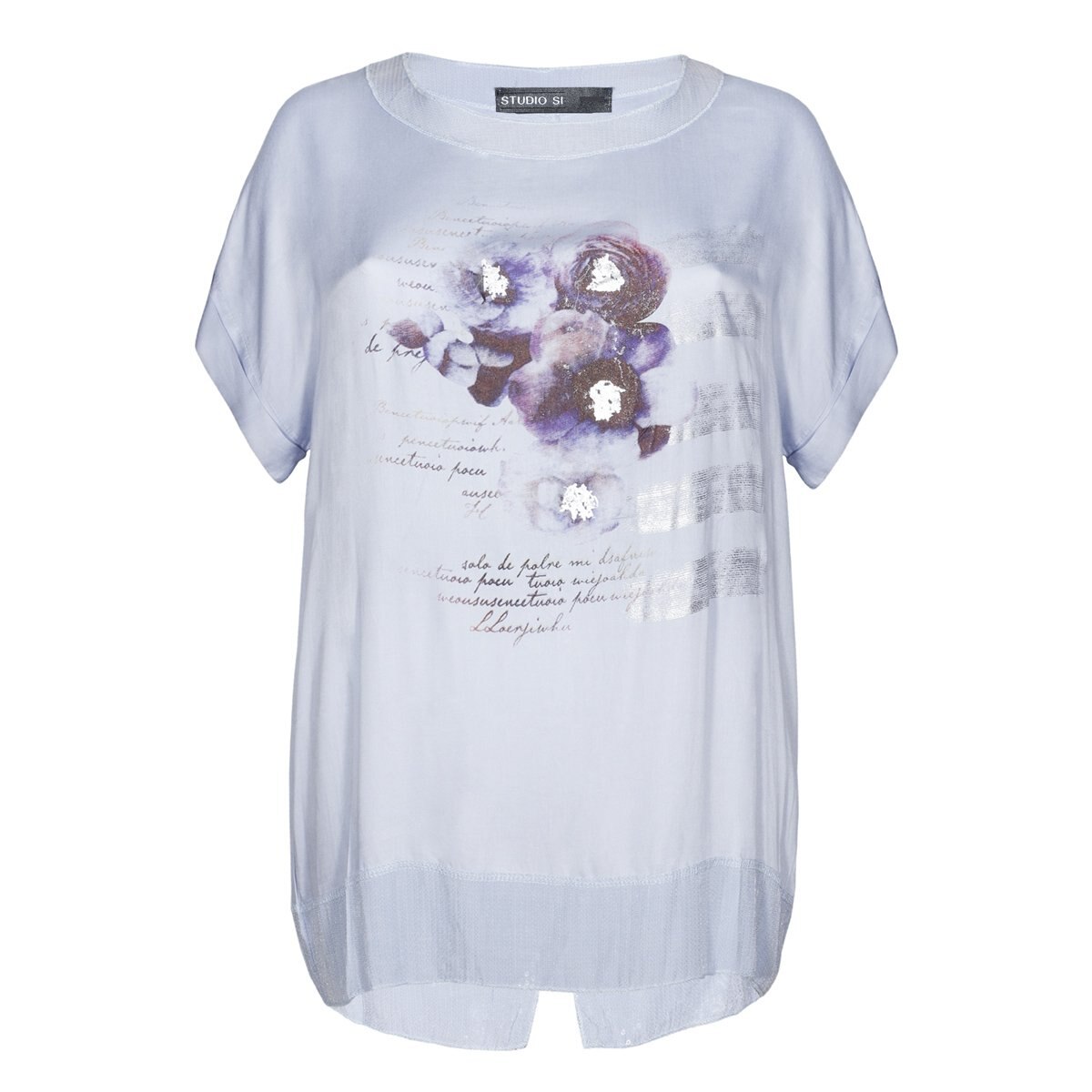 Blusa para Dama Aplicación Y Estampado Studio si