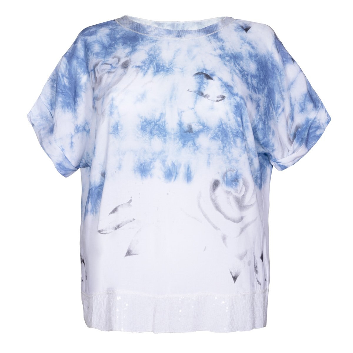 Blusa para Dama Cuello Redondo Manga Corta Studio si