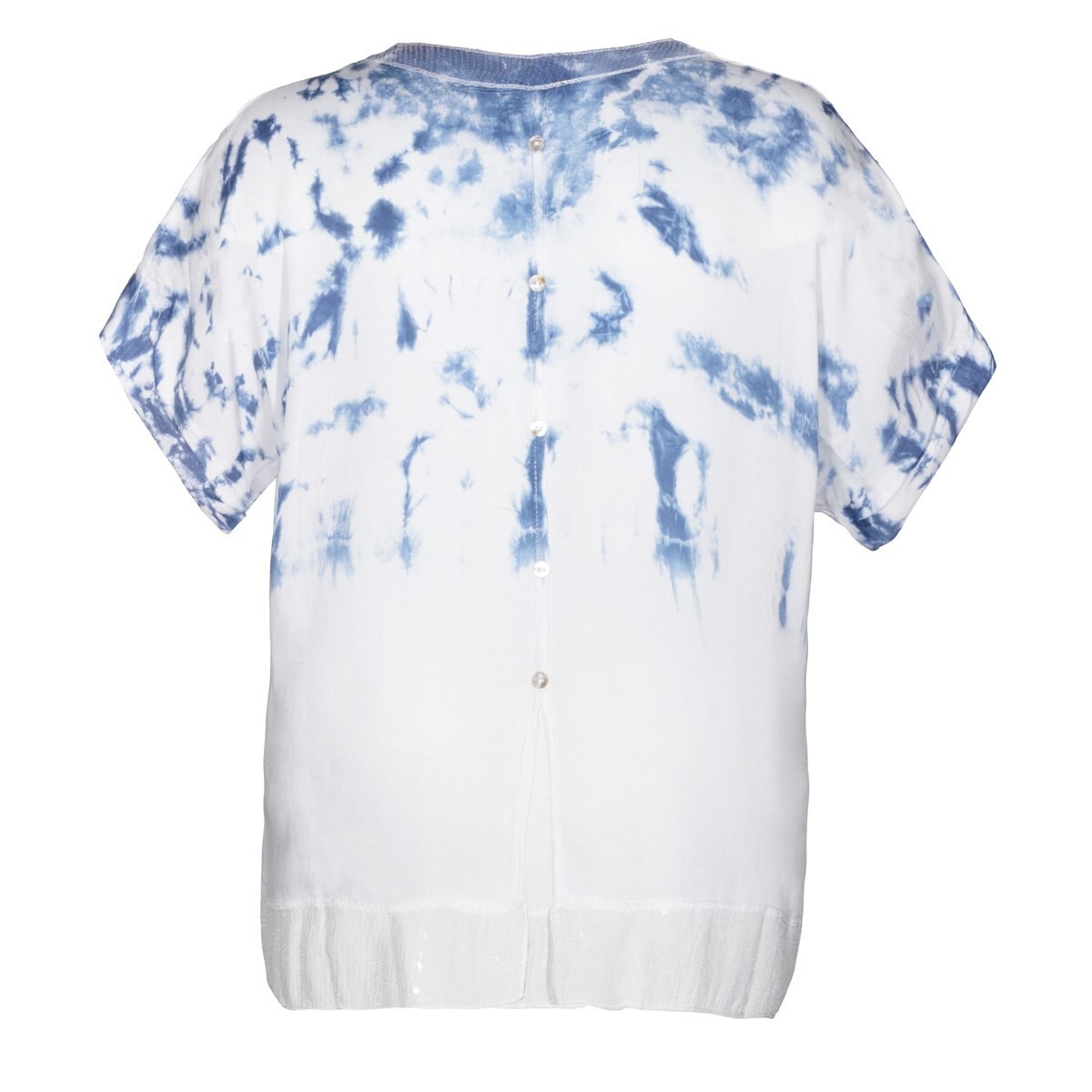 Blusa para Dama Manga Corta Cuello Redondo Studio si