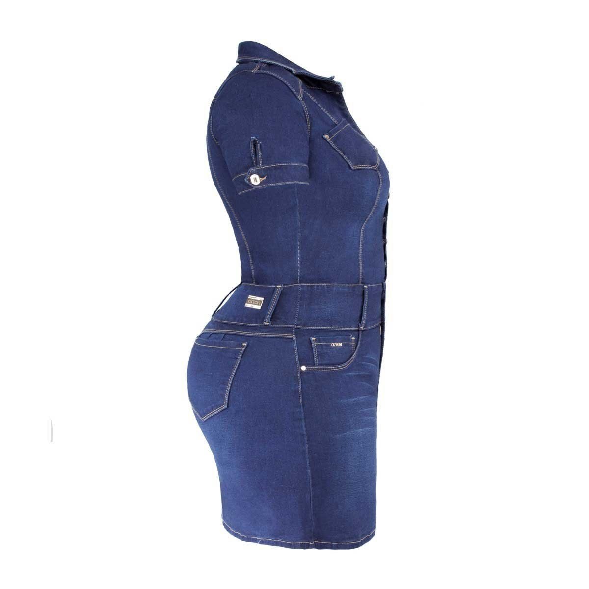 Vestido Manga Corta Botones al Frente Ciclon Jeans para Dama