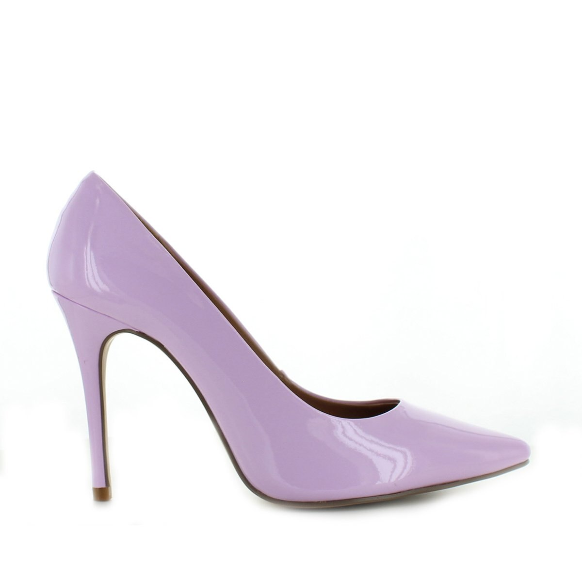 Zapatilla de Charol Lila Y Tacón Perugia