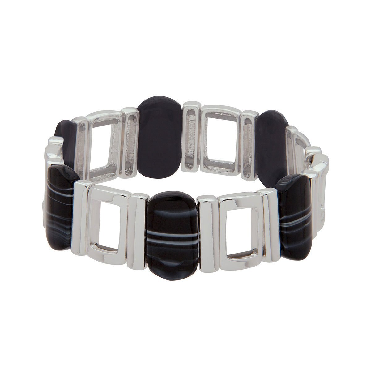 Brazalete de Acero Plateado Nine West