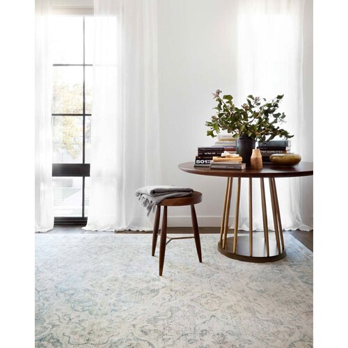 Tapete Decorativo 150X230 Marfil Azul Loloi