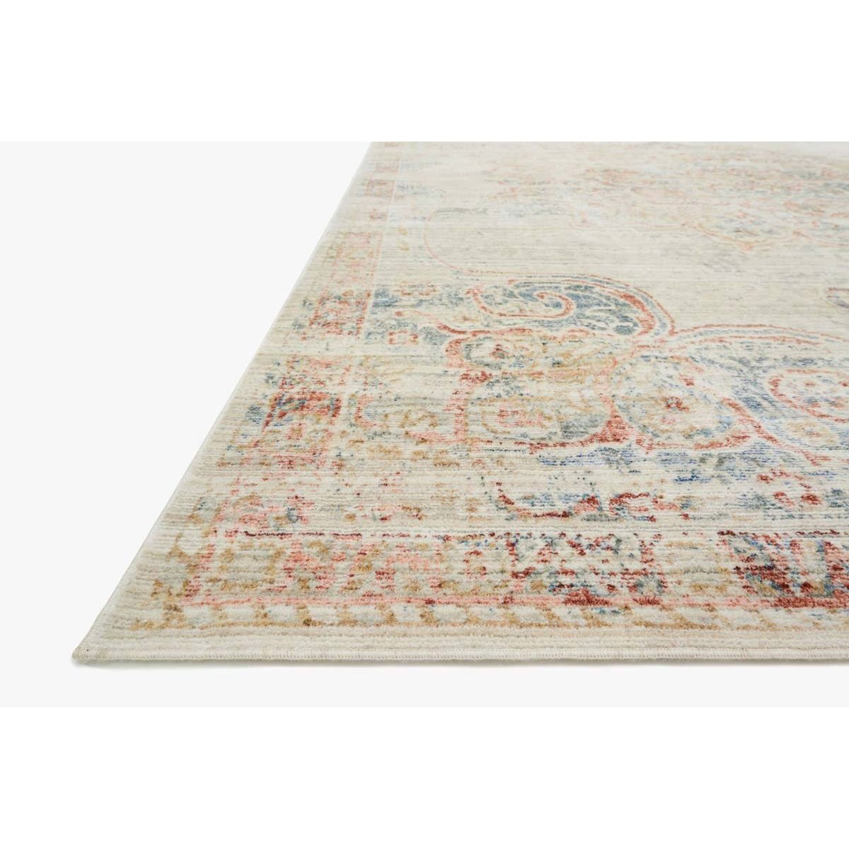 Tapete Decorativo 150X230 Marfil Rojo Loloi
