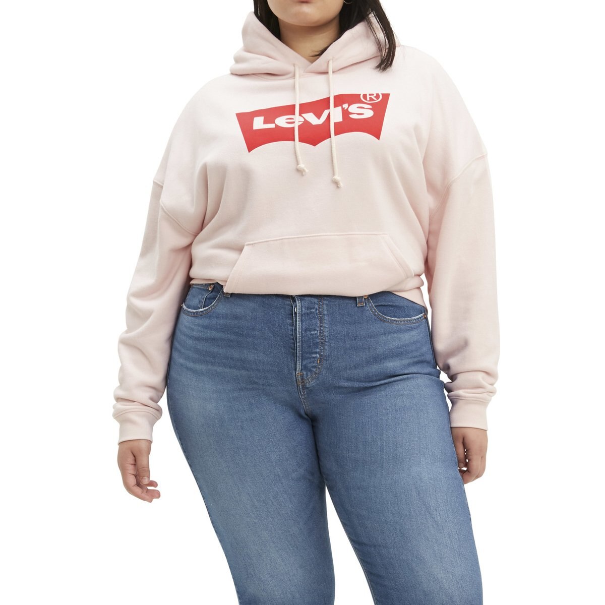 Sudadera con Gorro Gráfico Batwing Levis Plus para Dama