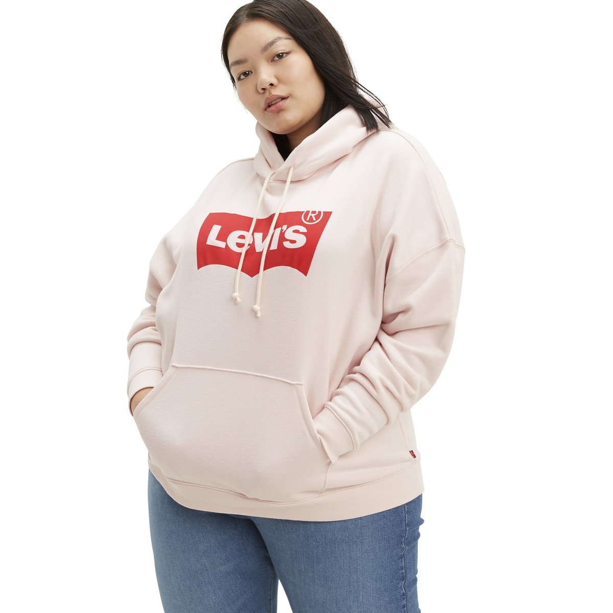 Sudadera con Gorro Gráfico Batwing Levis Plus para Dama