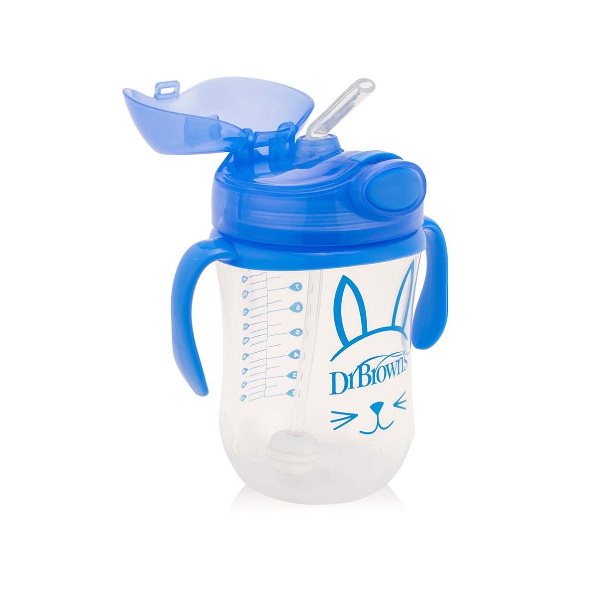 Vaso Entrenador 9Oz. con Popote Azul Dr. Browns