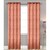 Cortina 1 Panel Shimmer Semi Translucida Grecas 1.38X2.25 Terracota Chd Home