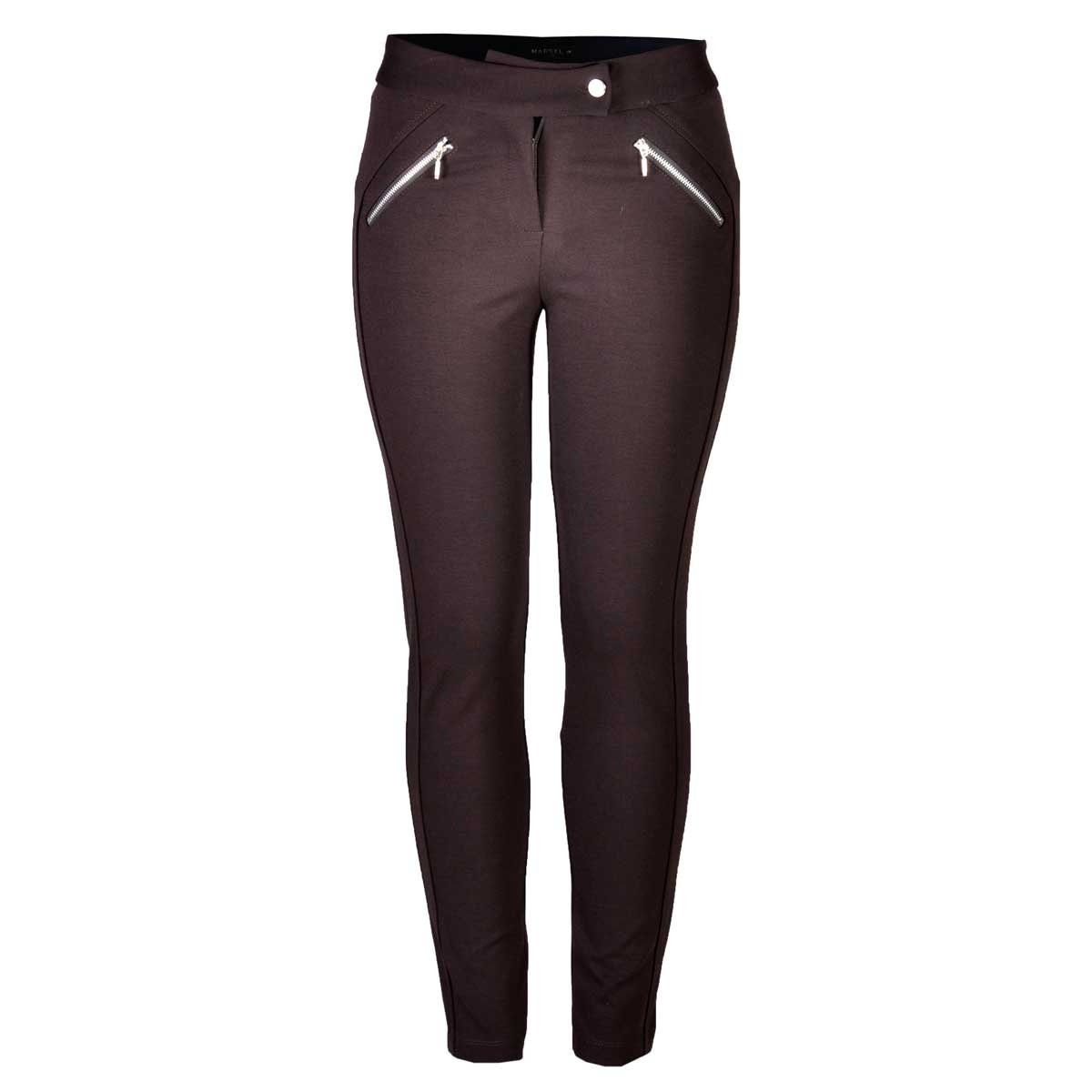 Legging con Cierres Café Marsel para Dama