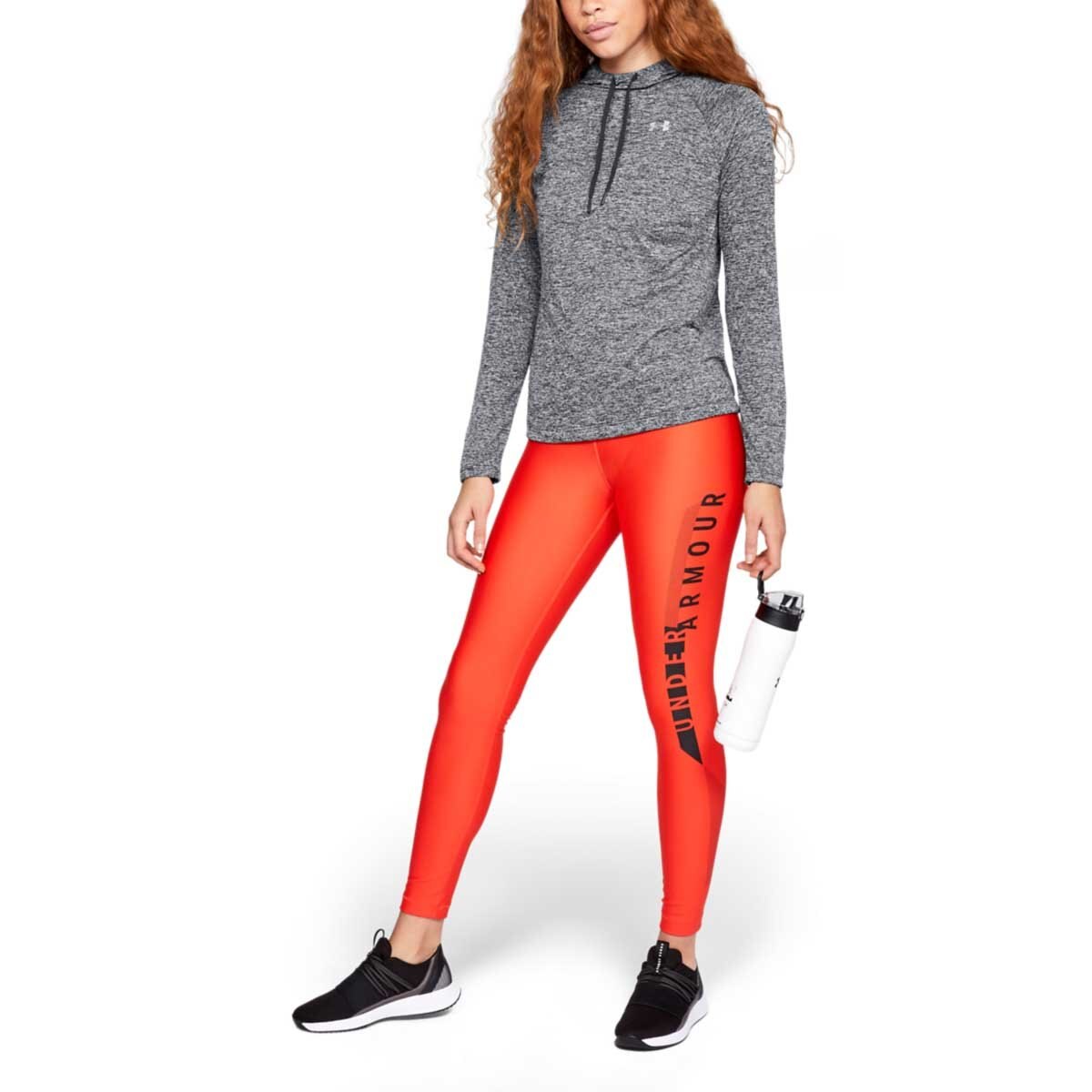 Player Manga Larga Negra Under Armour - Dama