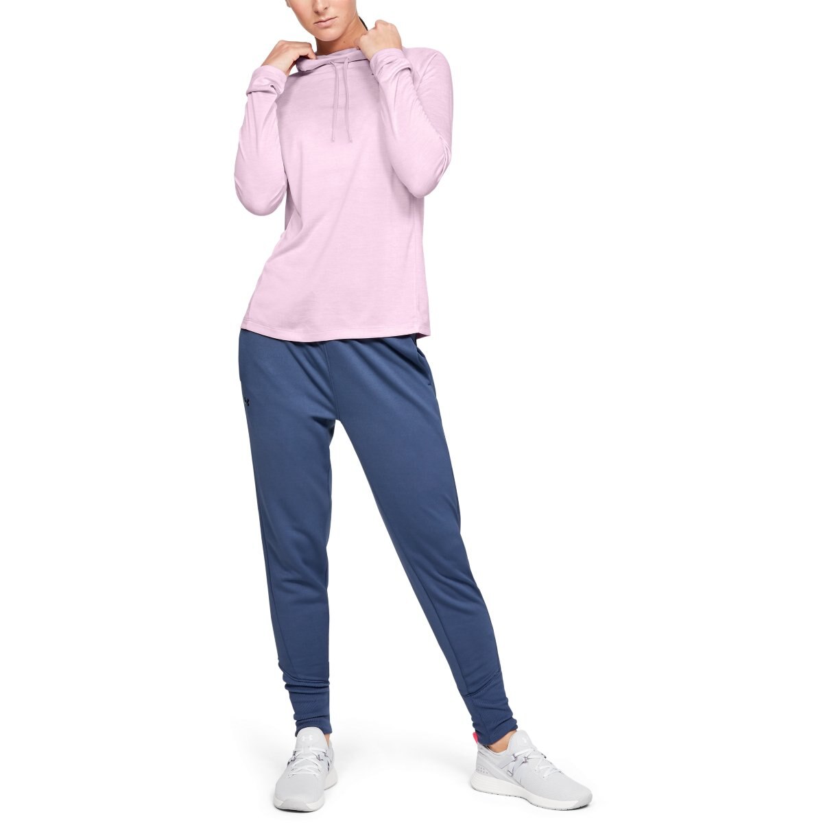 Player Manga Larga Rosa Under Armour - Dama