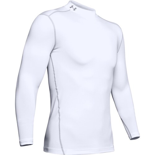 Player Manga Larga Blanca Under Armour - Caballero