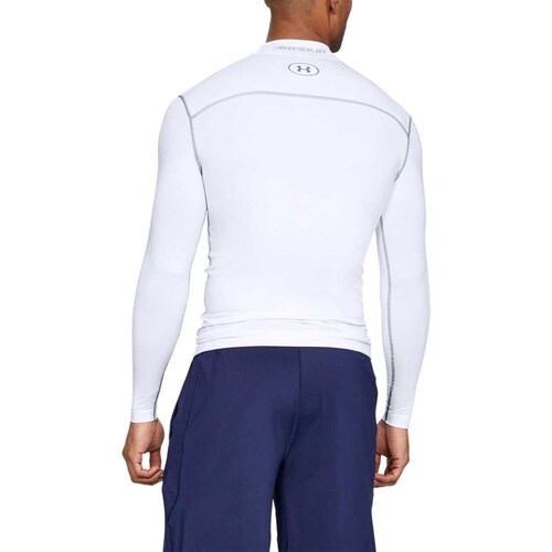 Player Manga Larga Blanca Under Armour - Caballero