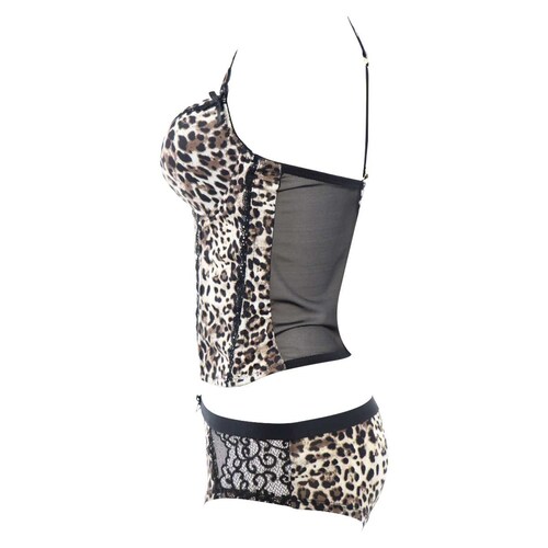 Corselette con Bikini Animal Print Couture