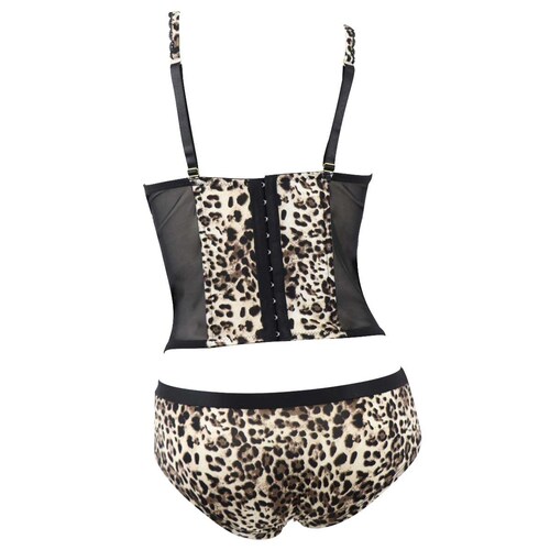 Corselette con Bikini Animal Print Couture