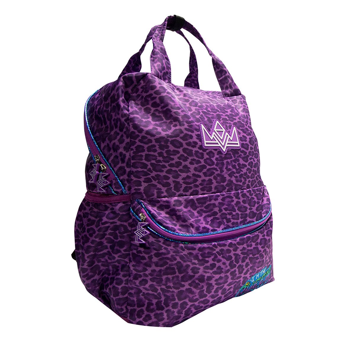 Mochila Morada de Polinesios con Cierre Frontal