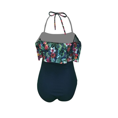 Maillot con Olan Floral Relax para Mujer