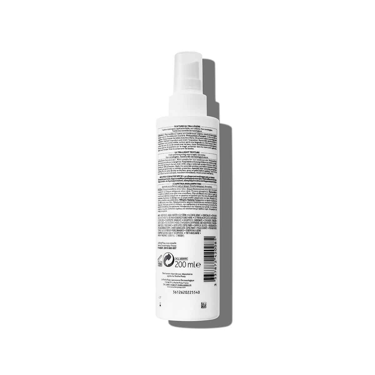 La Roche Posay Protector Solar Anthelios Spray Corporal Fps50+ 200Ml