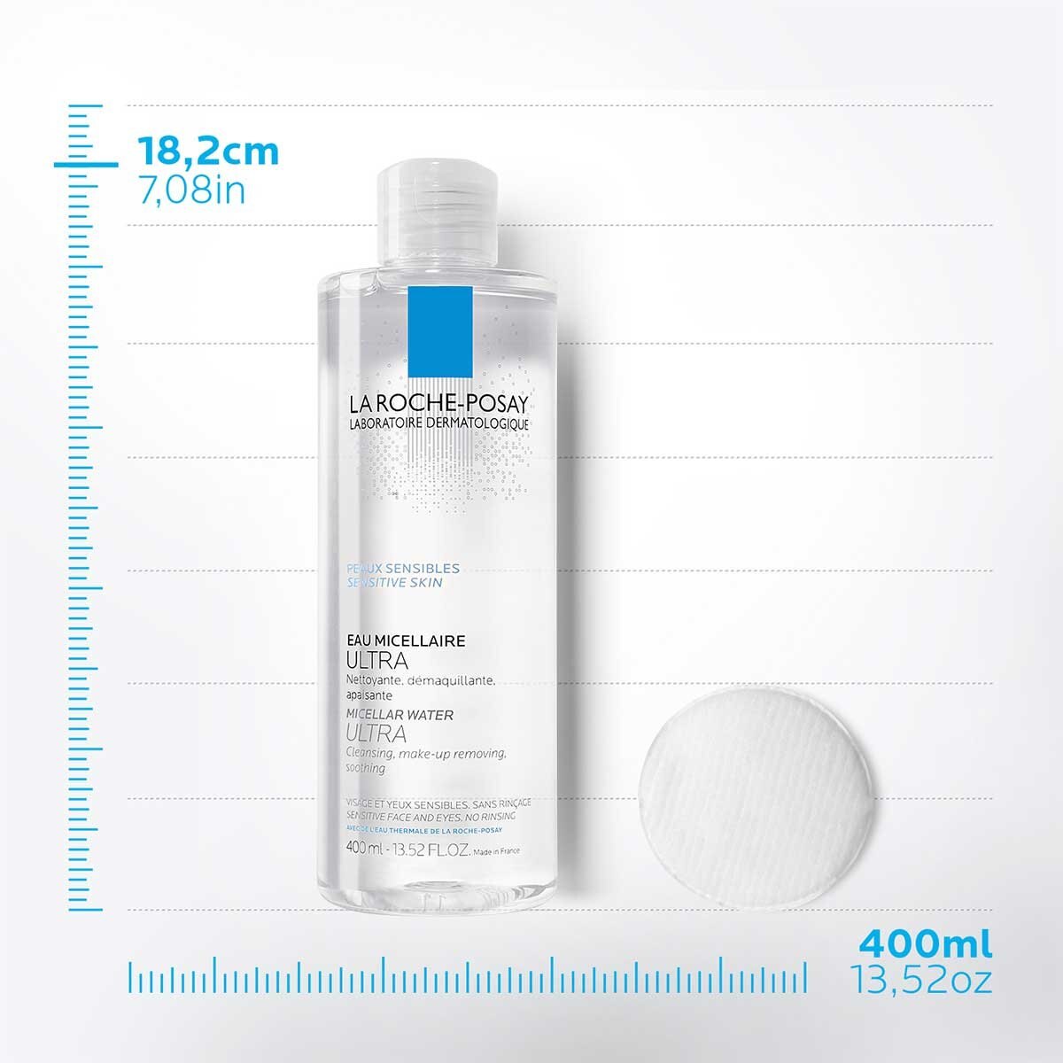 La Roche Posay Agua Micelar Ultra Calmante Piel Sensible 400 ml image number 2