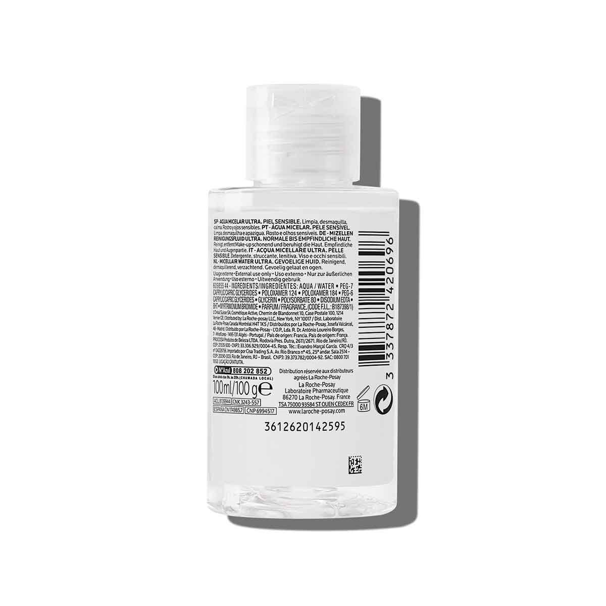La Roche Posay Agua Micelar Ultra Calmante Piel Sensible 100Ml