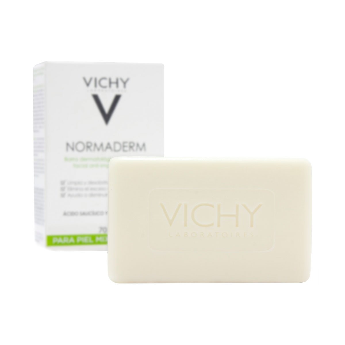 Vichy Normaderm Barra De Limpieza Facial Antiimperfecciones 70 g image number 1