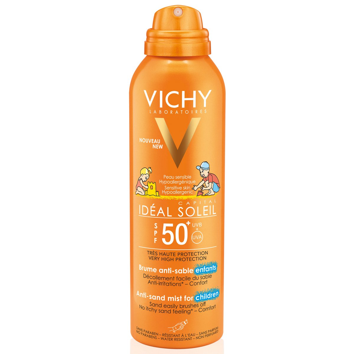 Vichy Protector Solar Capital Ideal Soleil Antisand FPS 50 En Spray Kids 200 ml image number 0