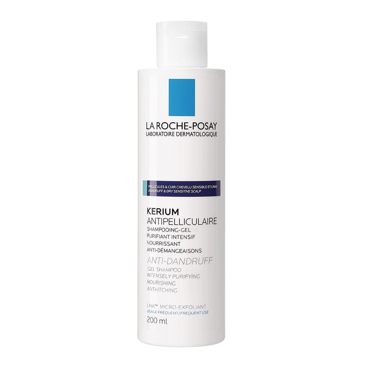 La Roche Posay Shampoo Kerium Para Caspa Grasa 200 ml image number 2