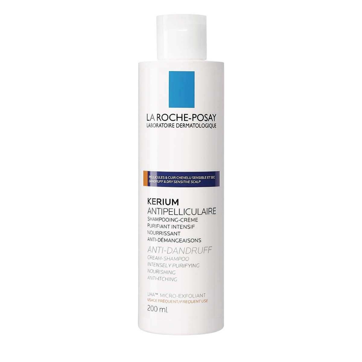 La Roche Posay Shampoo Kerium Para Caspa Seca 200 ml image number 1
