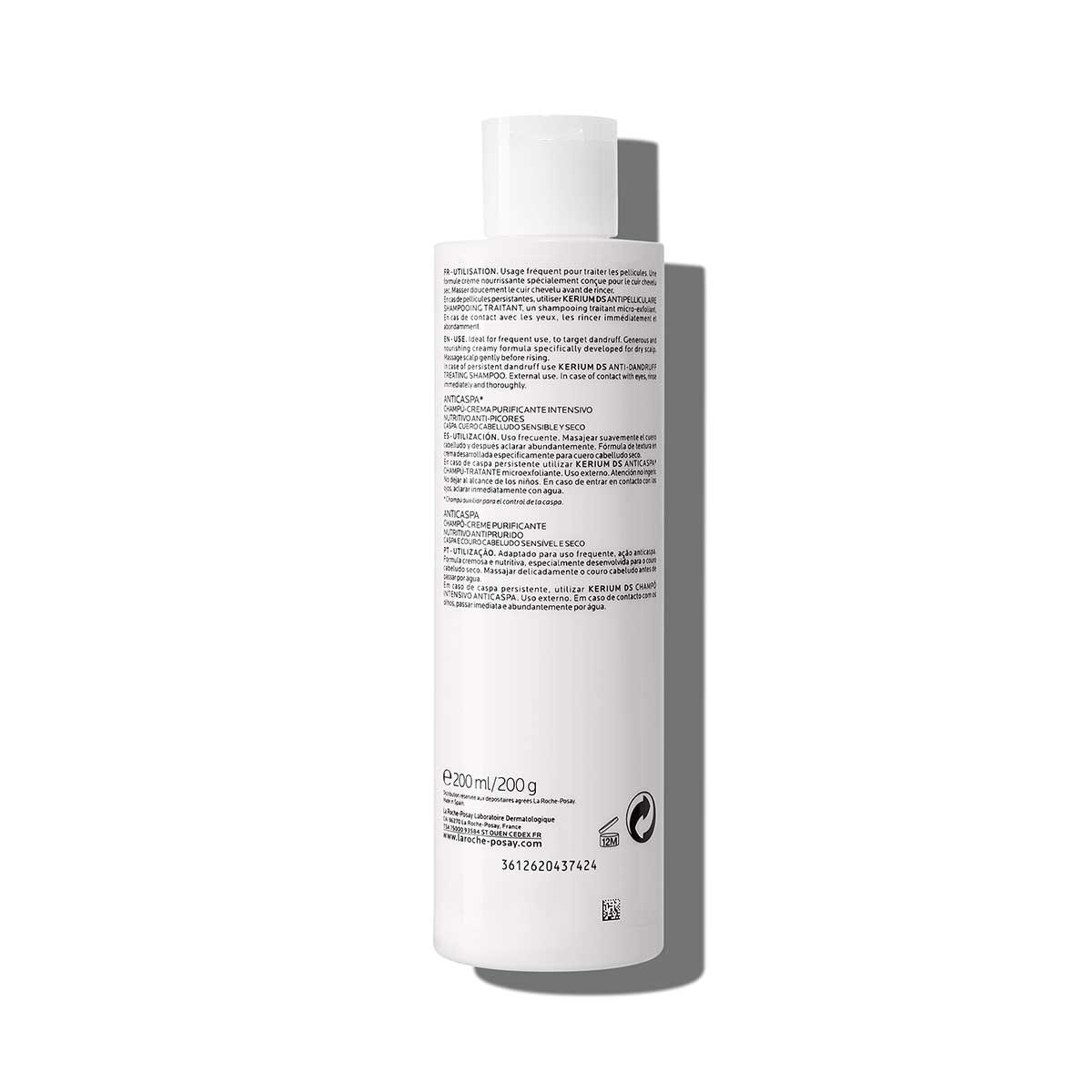 La Roche Posay Shampoo Kerium Para Caspa Seca 200 ml image number 2