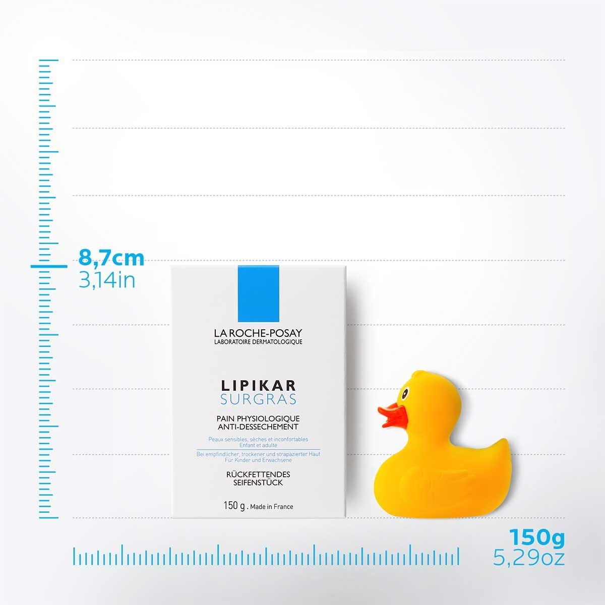 La Roche Posay Barra Dermolimpiadora Lipikar Surgras 150Gr