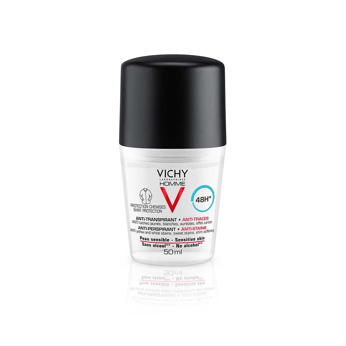Vichy Homme Desodorante Antitranspirante Antimanchas En Roll-On image number 0
