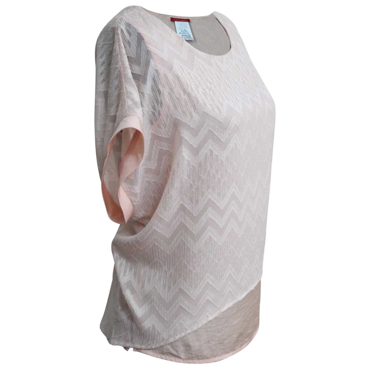 Blusa para Dama Estamapda Manga Corta Mabel