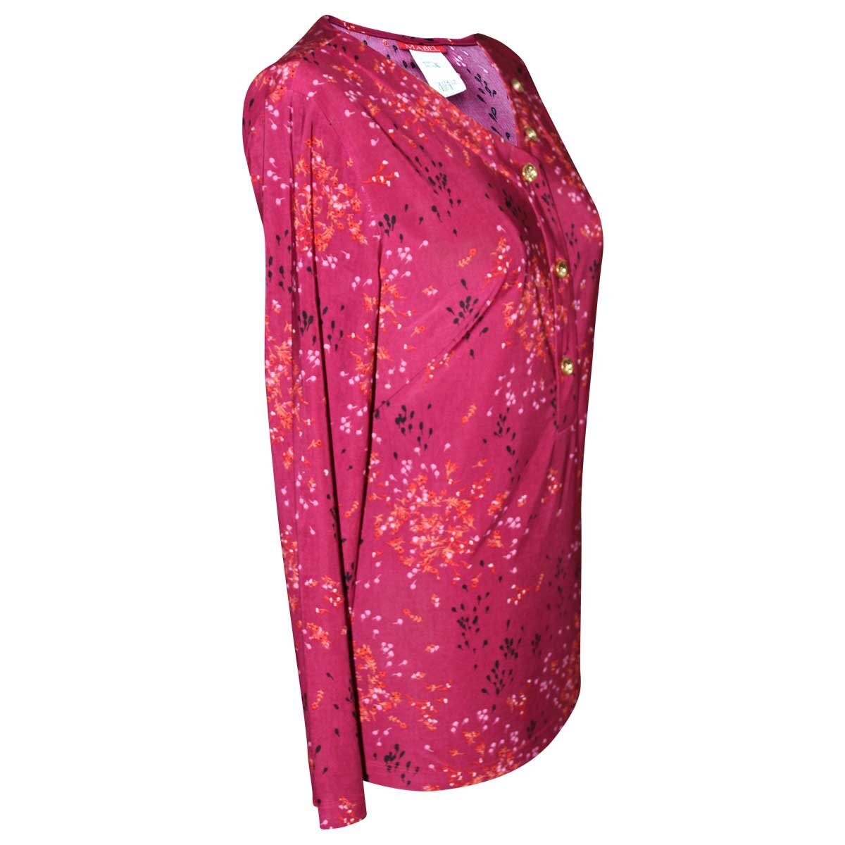 Blusa para Dama Estampada Manga Larga Mabel