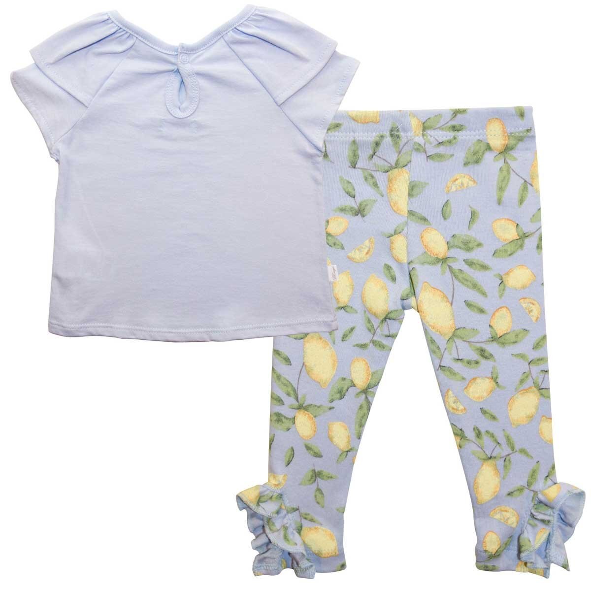 Conjunto de Playera Y Leggins Azul para Bebé Baby Creysi Collection
